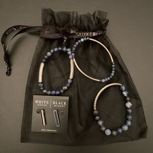 White house black market, Multiple bracelets and earrings, brand new with bag